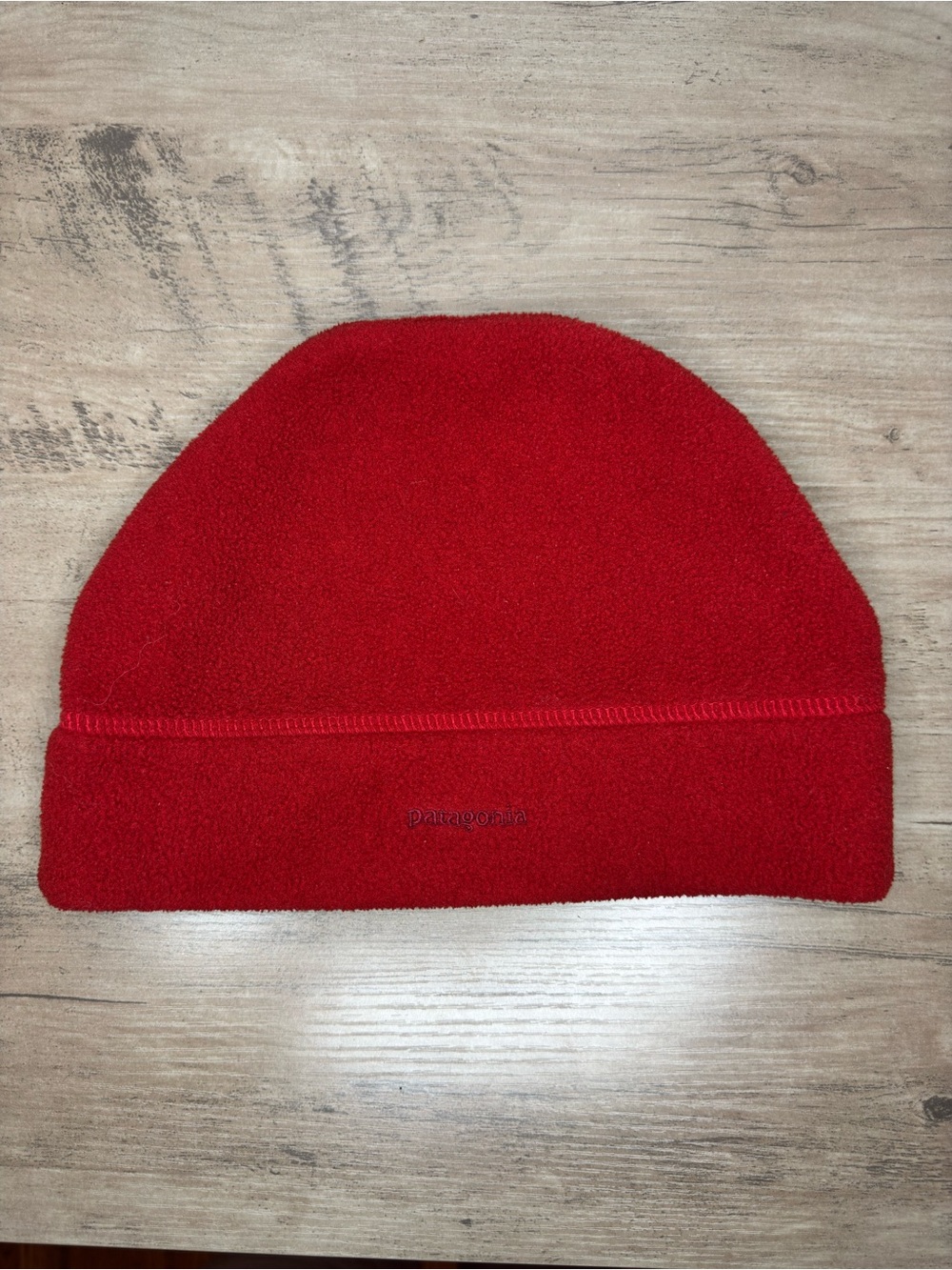 Vintage Patagonia Synchilla Fleece Beanie Hat Red Unisex Size Medium Gorpcore